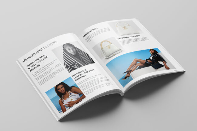 Mise en page magazine Louis Vuitton