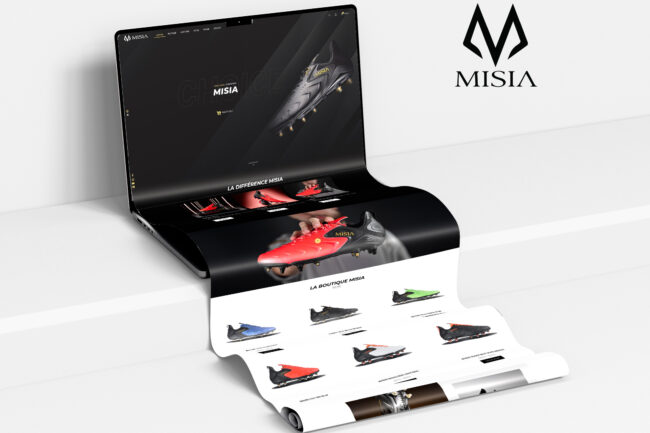 Création webdesign site ecommerce Misia