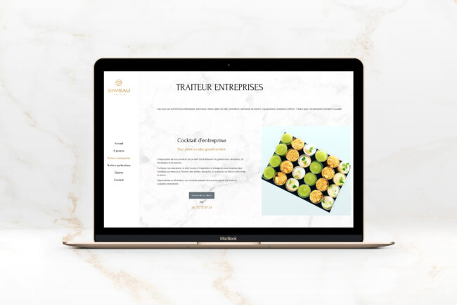 Création site vitrine Daveau Traiteur