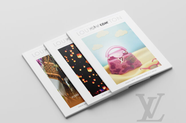 Mise en page documents imprimés Louis Vuitton