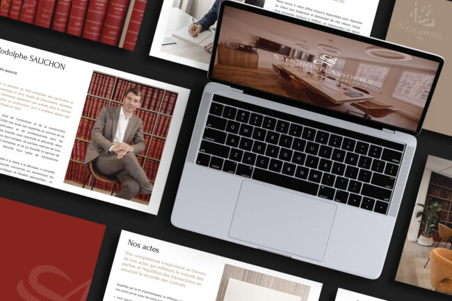 Création de site internet cabinet de notaire Salichon & Associés