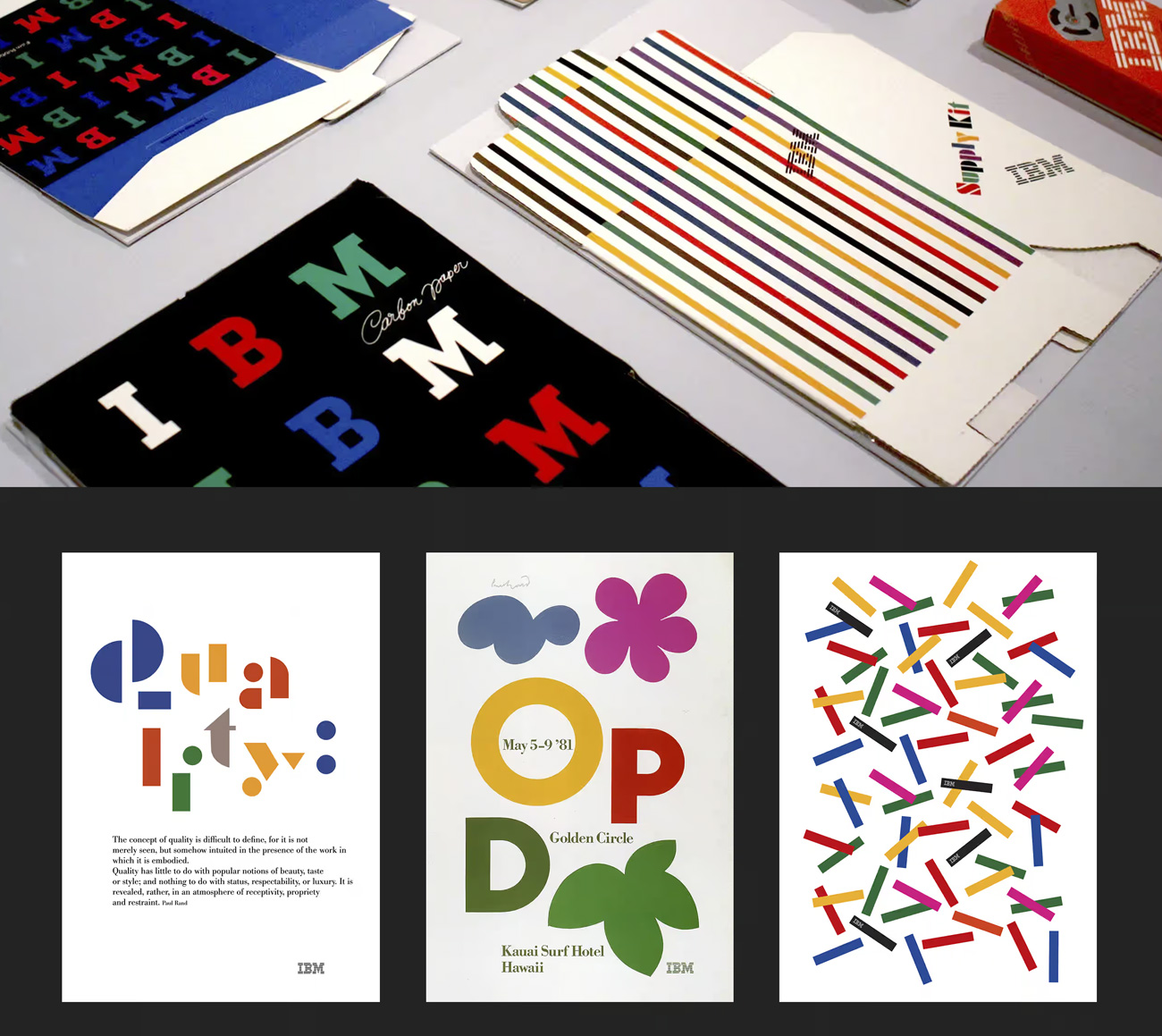 Charte graphique IBM Paul rand