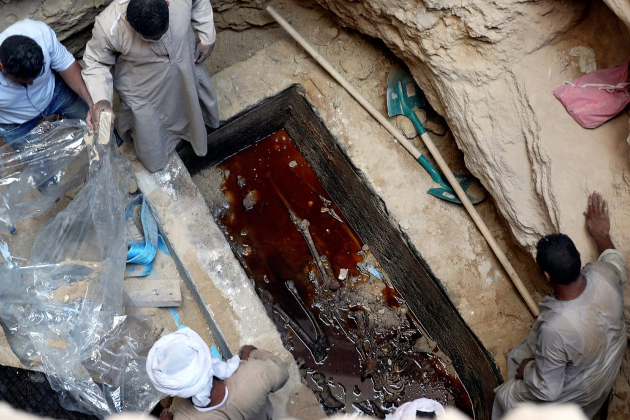 couleur brun momie résidu sarcophge