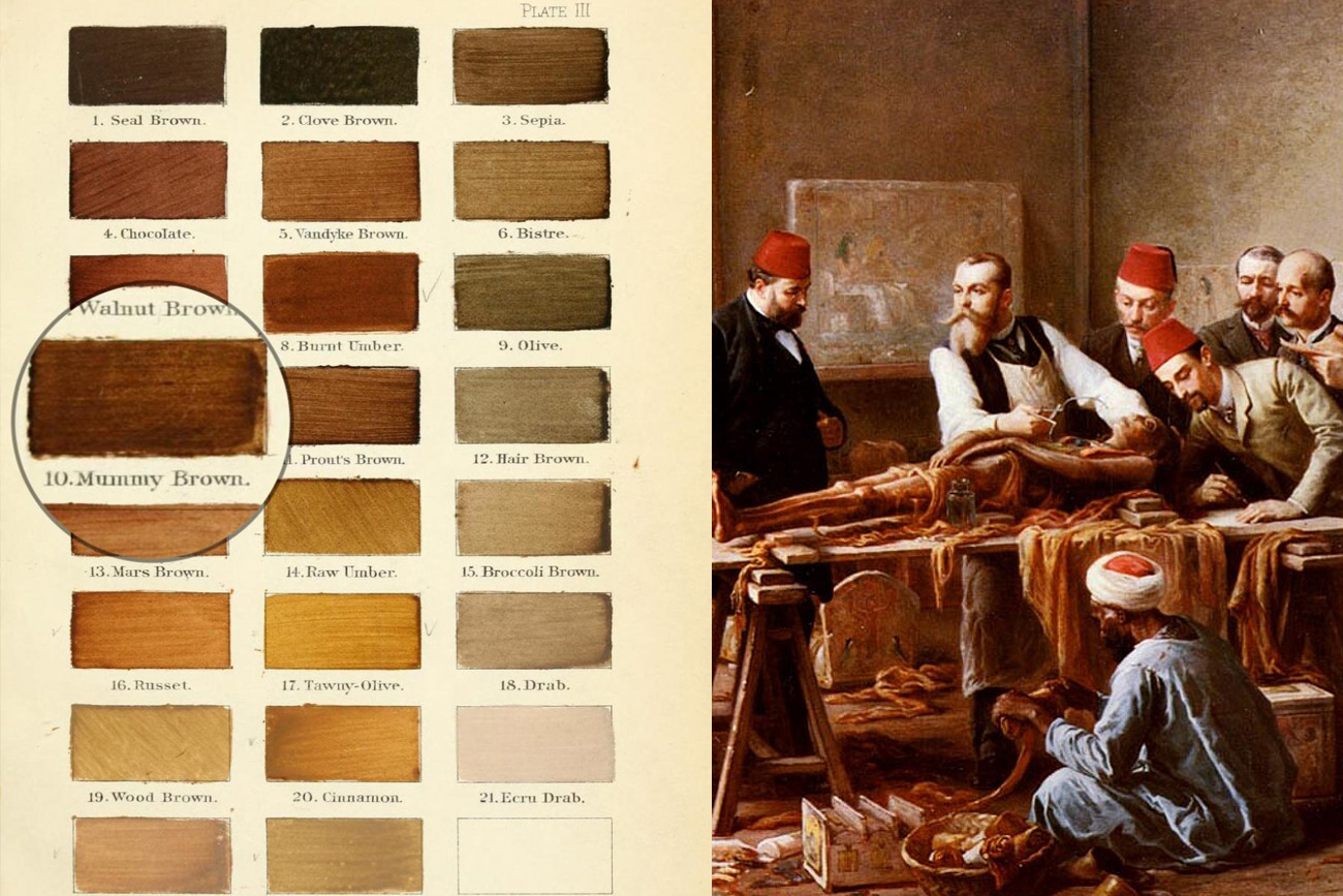 palette de couleur brun egyptien
